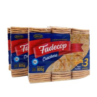 Galletitas crackers FADECOOP (pack x 3) 305 gr